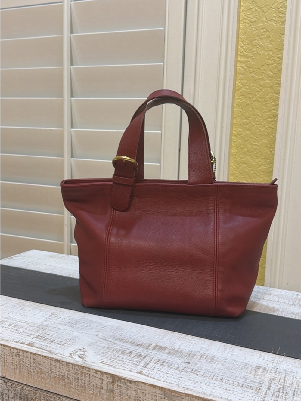 Coach Vintage Waverly Red Soho Tote. Style 4133, Made in 1996, Costa Rica. - Picture 2 of 5
